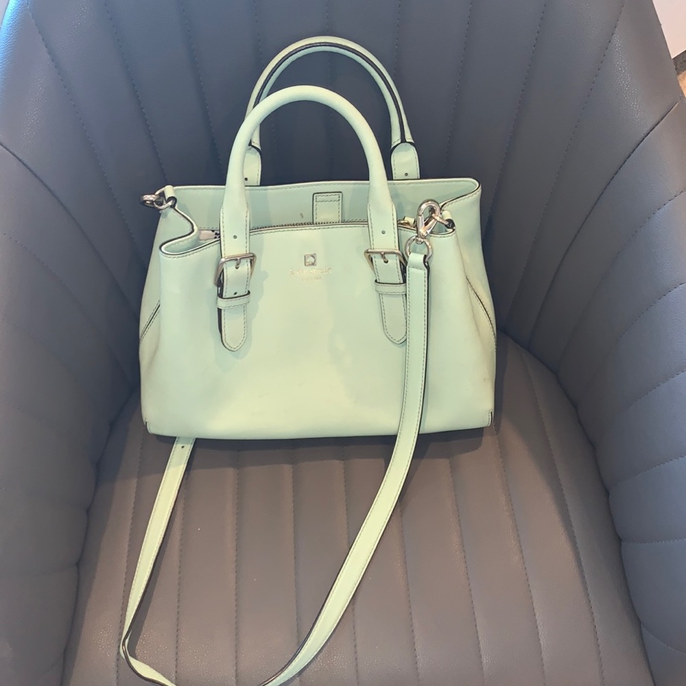 Mint green Kate Spade satchel purse